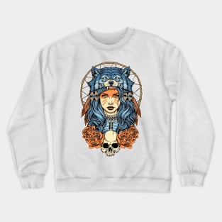 Wolf Girl Indiana Crewneck Sweatshirt